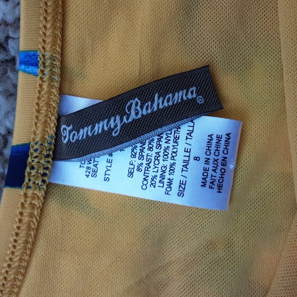 TOMMY BAHAMA TROPICAL FLORAL ONE PIECE SWIMSUIT - Picture 4 of 5